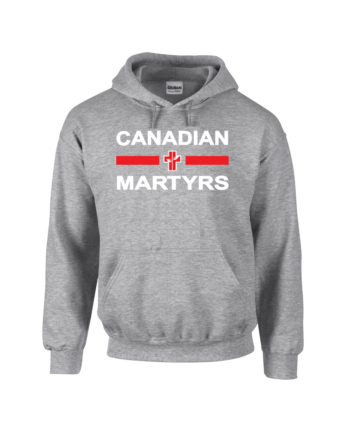 Canadian Martyrs Spirit Wear Adult Grey Hoodie