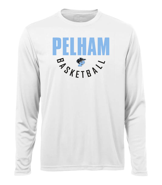 Pelham Panthers Youth White Dri Fit Long Sleeve (ATC)