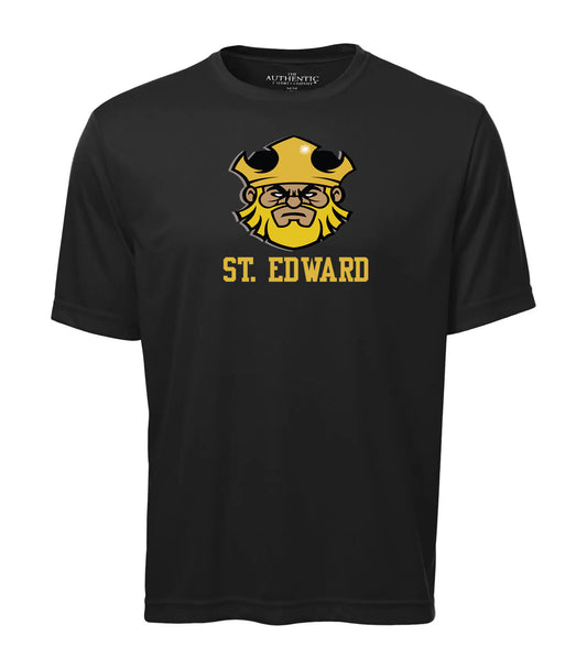 St. Edward Spirit Wear Adult Dri Fit T-Shirt (Black)