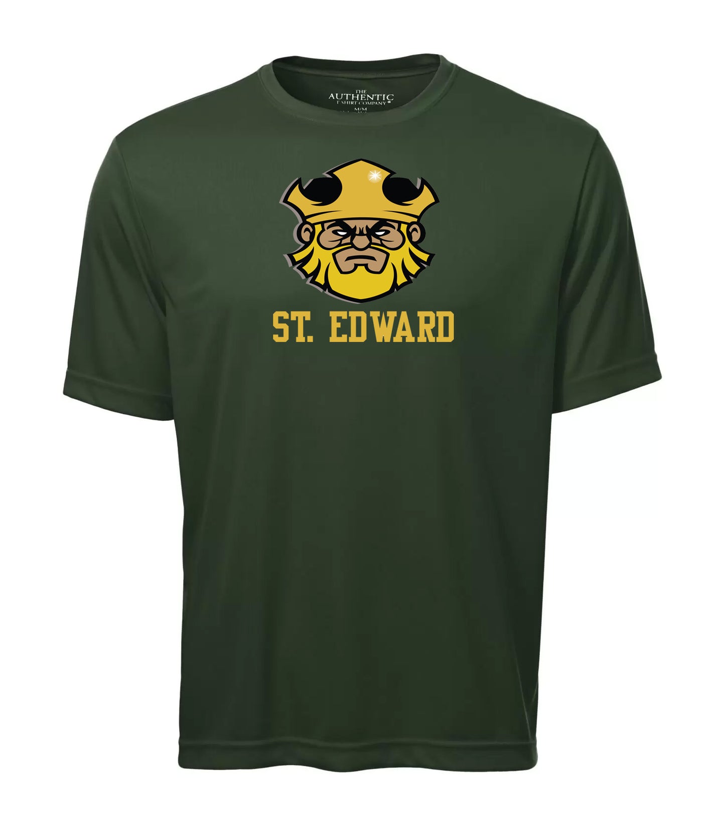 St. Edward Spirit Wear Adult Dri Fit T-Shirt (Forest Green)