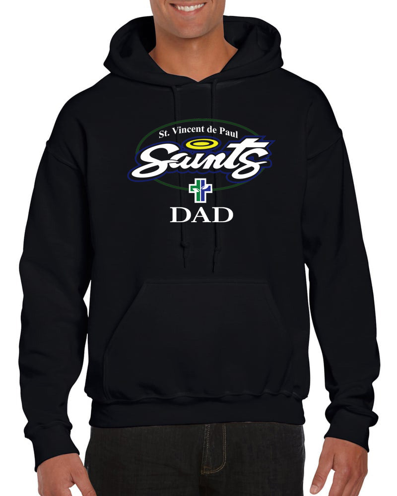 *NEW* Saint Vincent de Paul Catholic Elementary DAD Spirit Wear Hoodie (Black)