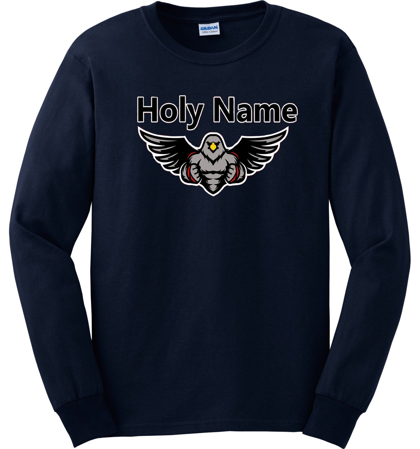 Holy Name Spirit Wear Adult Navy Long Sleeve Shirt